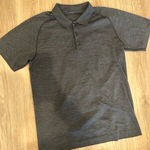 Lululemon Athletica Gray Polo Shirt Modern Minimalist Design